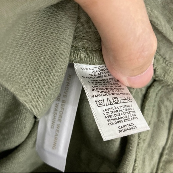 New LOFT Green High Rise The Straight Crop Frayed Hem Jeans size 10/30 - Picture 9 of 11